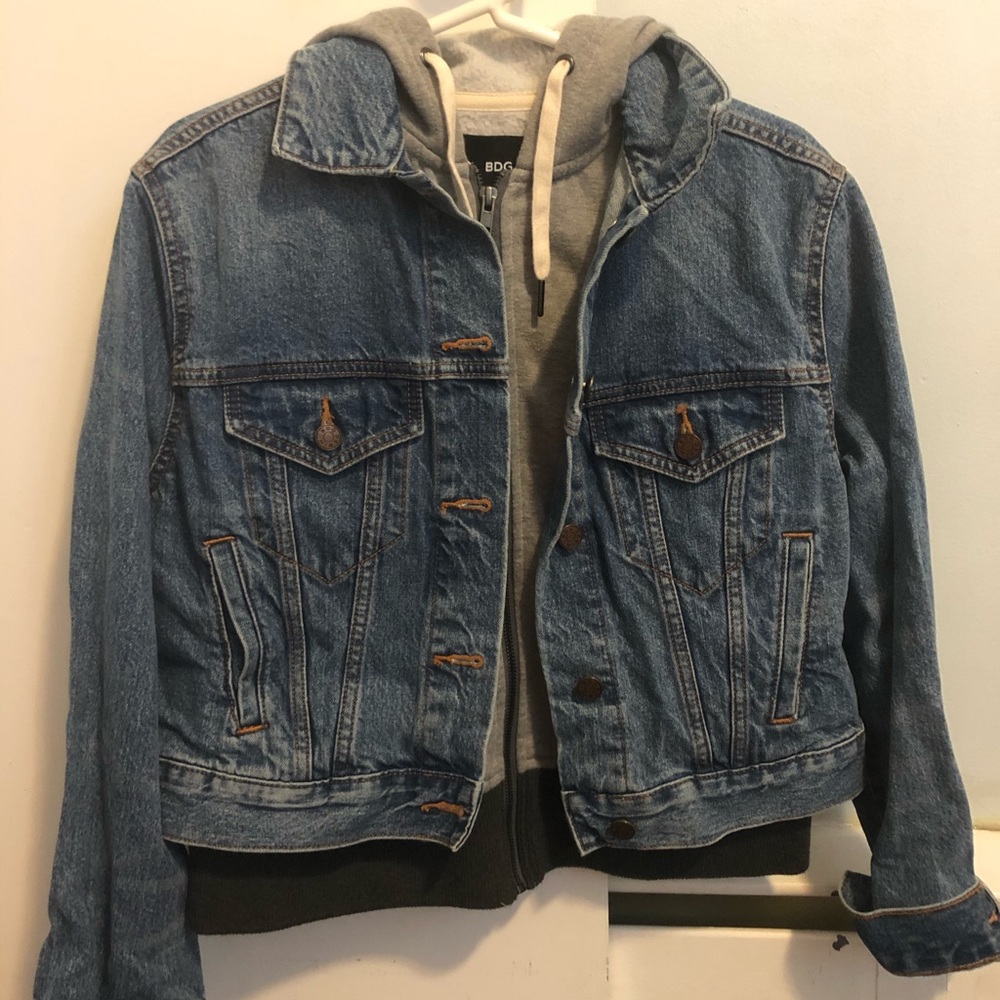 Urban outfitters Jean jacket hoodie